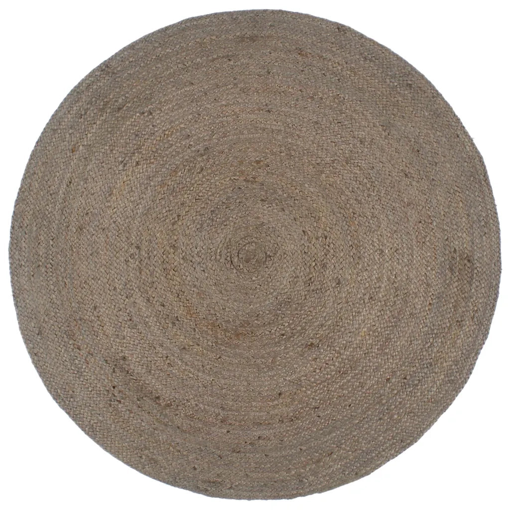 Tappeto Lavorato a Mano in Juta Rotondo 210 cm Grigiocod mxl 128420