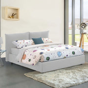 Letto Matrimoniale Arpino, Letto Matrimoniale Materasso Incluso Made in Italy, Bianco