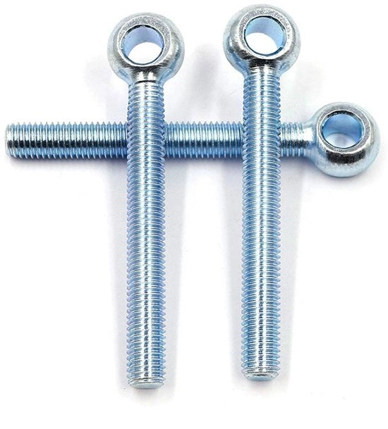 Viti a molla per serraggio M8 x 70 mm - 4 pezzi - Acciaio inossidabile zincato - Vite a filo completo - Facile da installare - Riciclabile - Viti di supporto