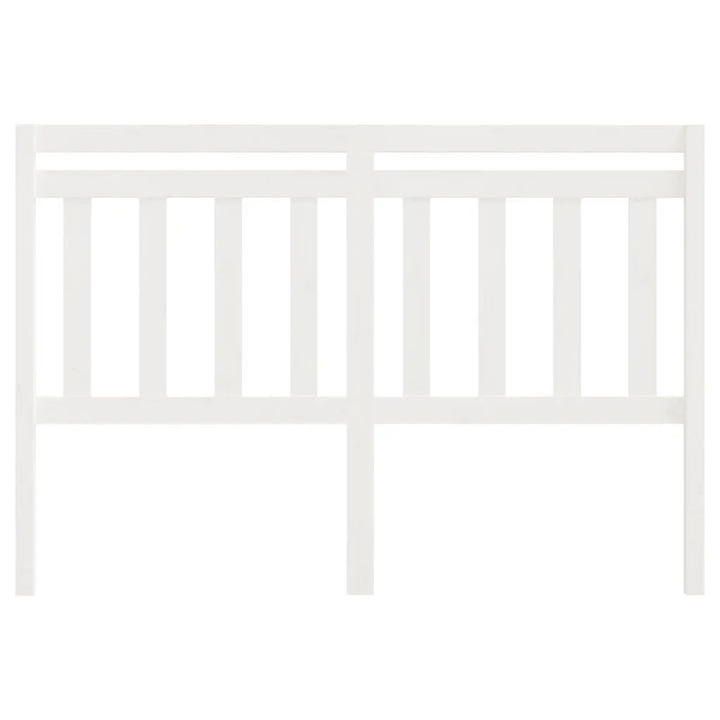 Testiera per Letto Bianca 156x4x100cm in Legno Massello di Pino cod mxl 53942