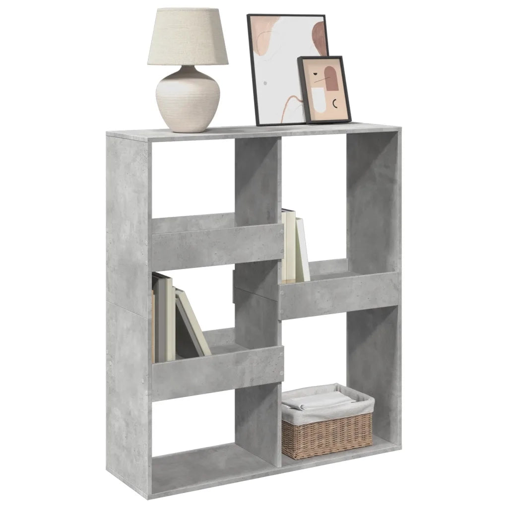 vidaXL Divisorio Grigio Cemento 100x33x115 cm in Truciolato