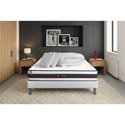 Pacchetto letto completo - Materasso 180x200cm + Box spring con doghe (kit) + 2 cuscini + Piumino - Modulo
