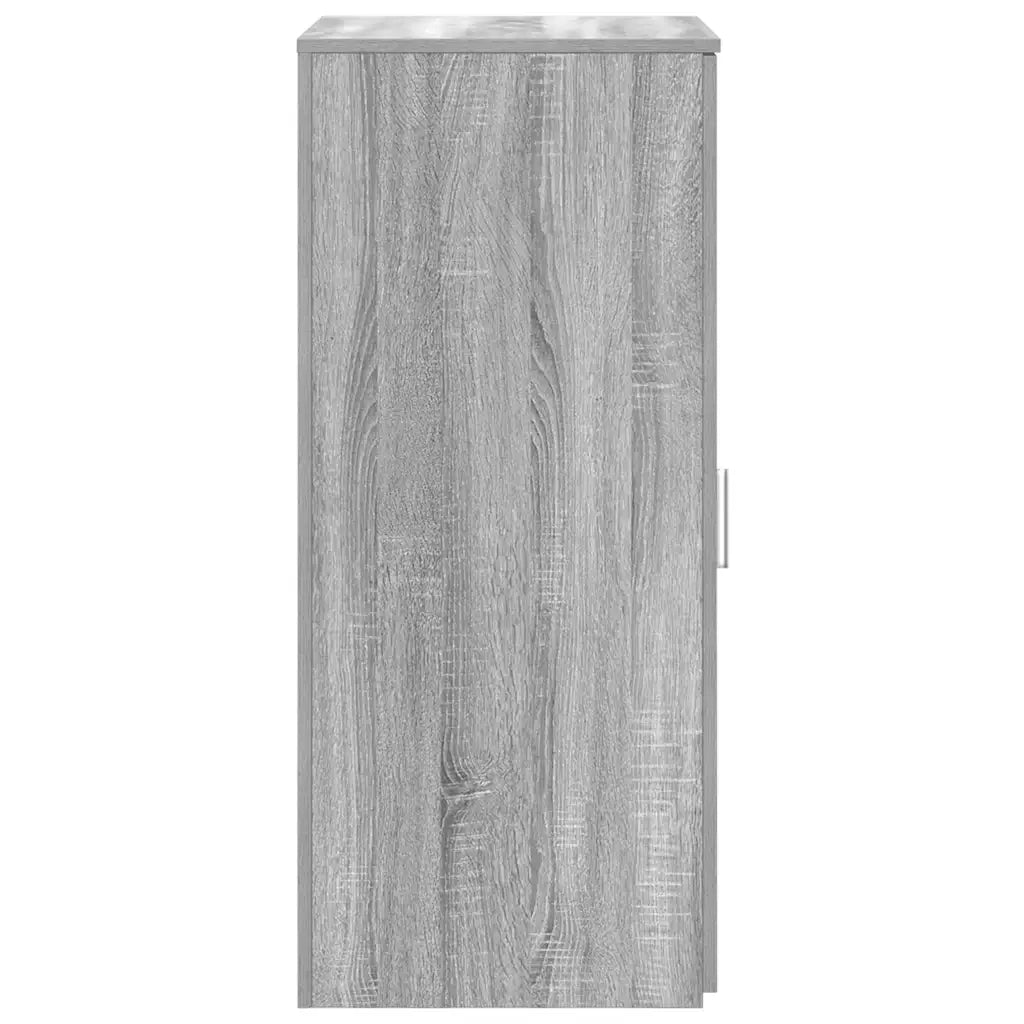 vidaXL Mobile Portaoggetti Grigio Sonoma 50x45x103,5 cm in Truciolato