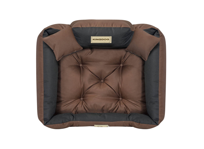 AIO FACTORY 55x45 cm KINGDOG Cuccia per cani impermeabile personalizzabile Marrone