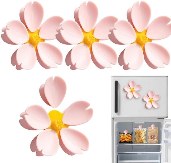 Clips di chiusura magnetiche 20 pezzi - Fiore di ciliegio - Clips di tasca - Clips di congelatore - Clips di chiusura magnetiche - Materiale PP resistentente