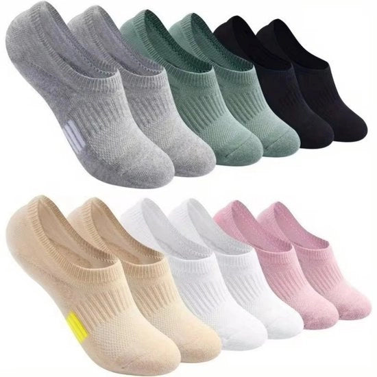 Sokke per 6 pezzi - Calze sportivi per donne - 33-41 - Calze con silicone antiscivolo - Calze da corsa - Calze senza cuciture per donne