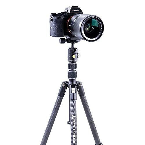 VANGUARD VESTA TB 204CB Vesta Treppiede da viaggio in carbonio 4 sezioni 130 cm carico 3 kg colore Nero