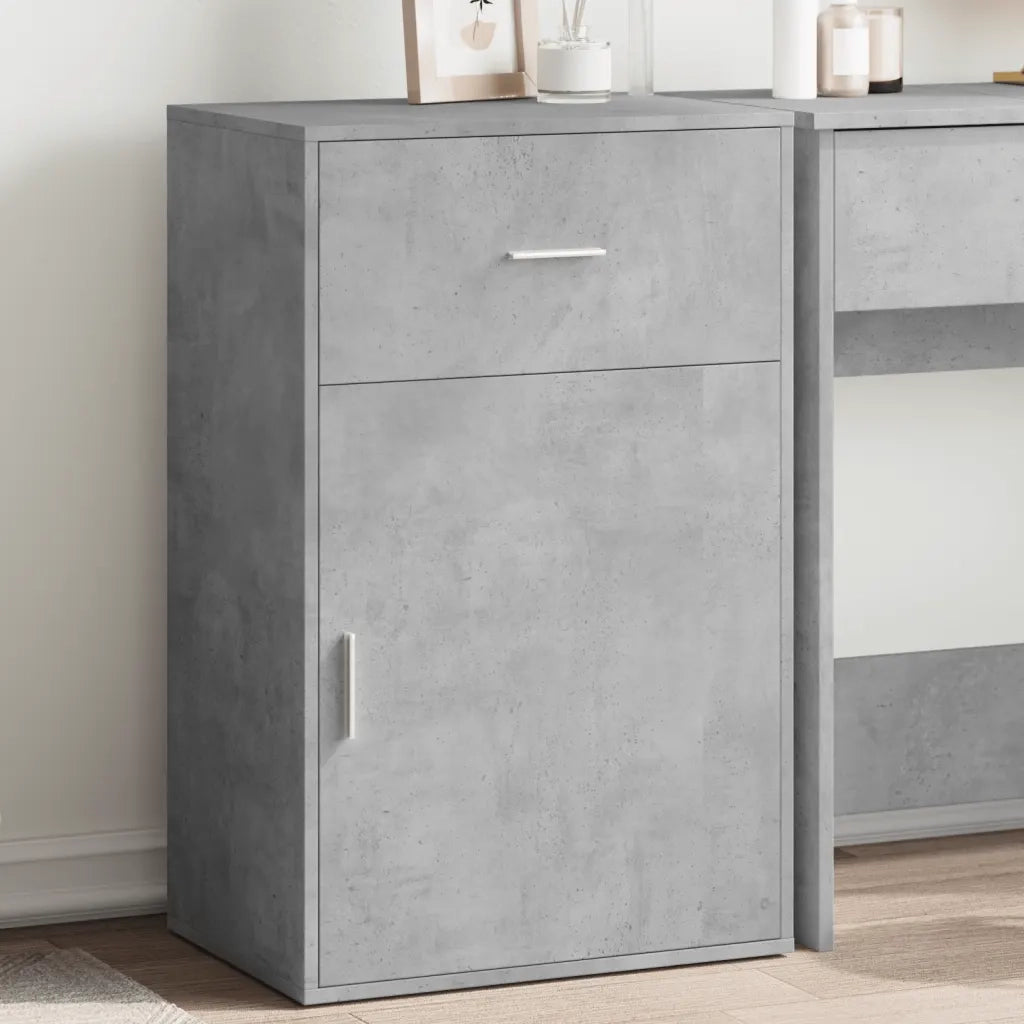 Armadietto Grigio Cemento 56,5x39x90 cm in Legno Multistrato 840712