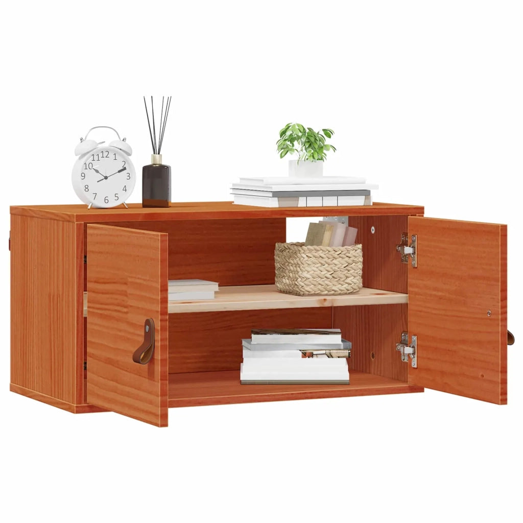 Armadietto a muro Marrone cerato 60 x 30 x 30 cm Pino massello 869942