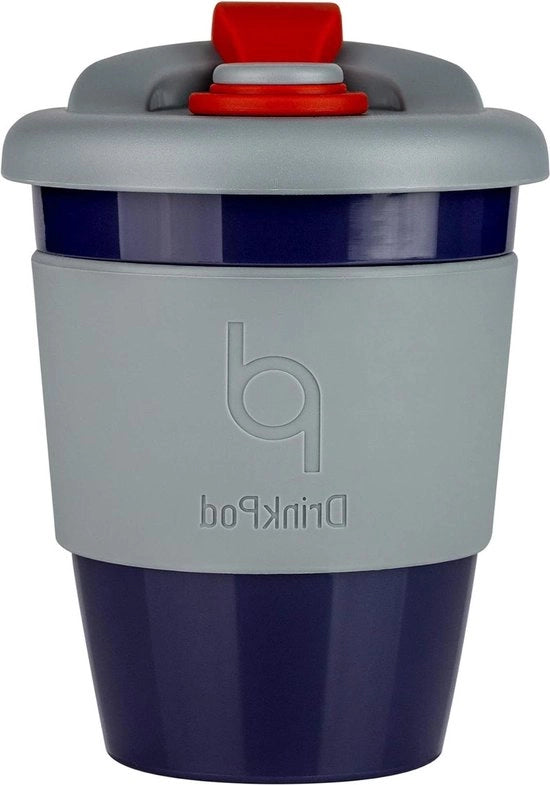 Tazza di plastica riciclabile da 340 ml - BPA libero - Grigio Storm