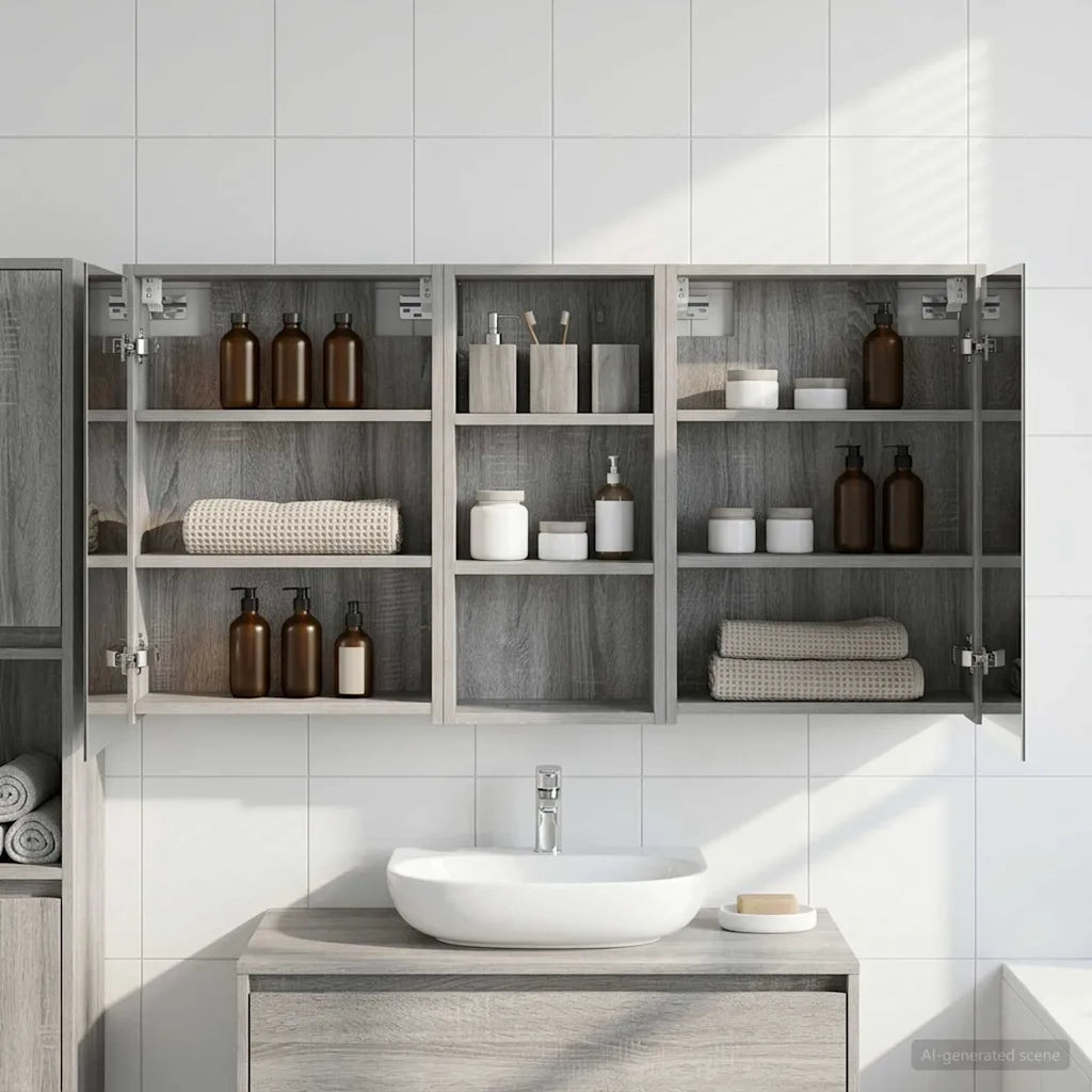 Set di Armadi da Bagno 3 pcs 116 x 16 x 62,5 cm 3403813