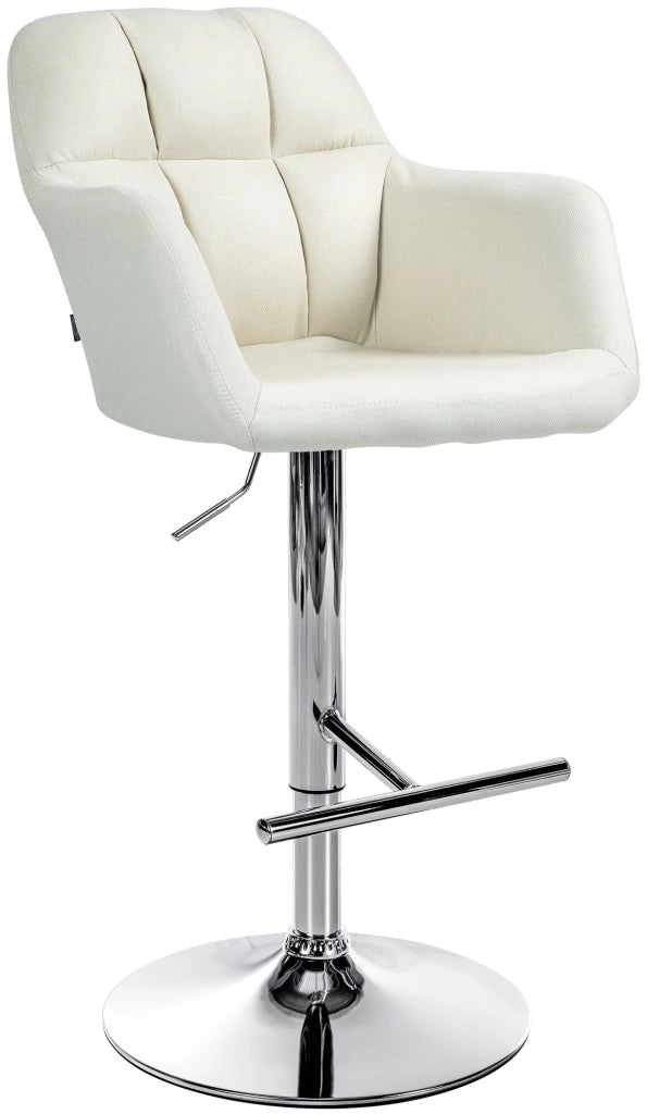 Barhocker Natoma Stoff chrom