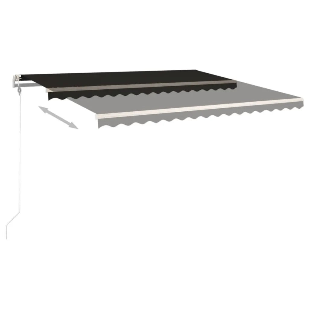 Tenda da Sole Retrattile Automatica 400x350 cm Antracite 3068989