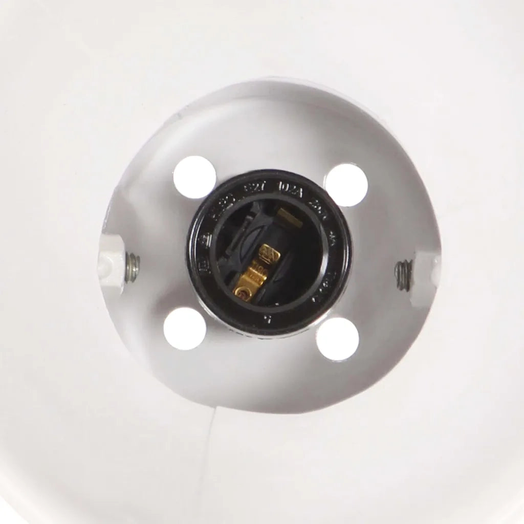 Lampada da Parete in Stile Industriale Bianca 45x25 cm E27 CFW5373613