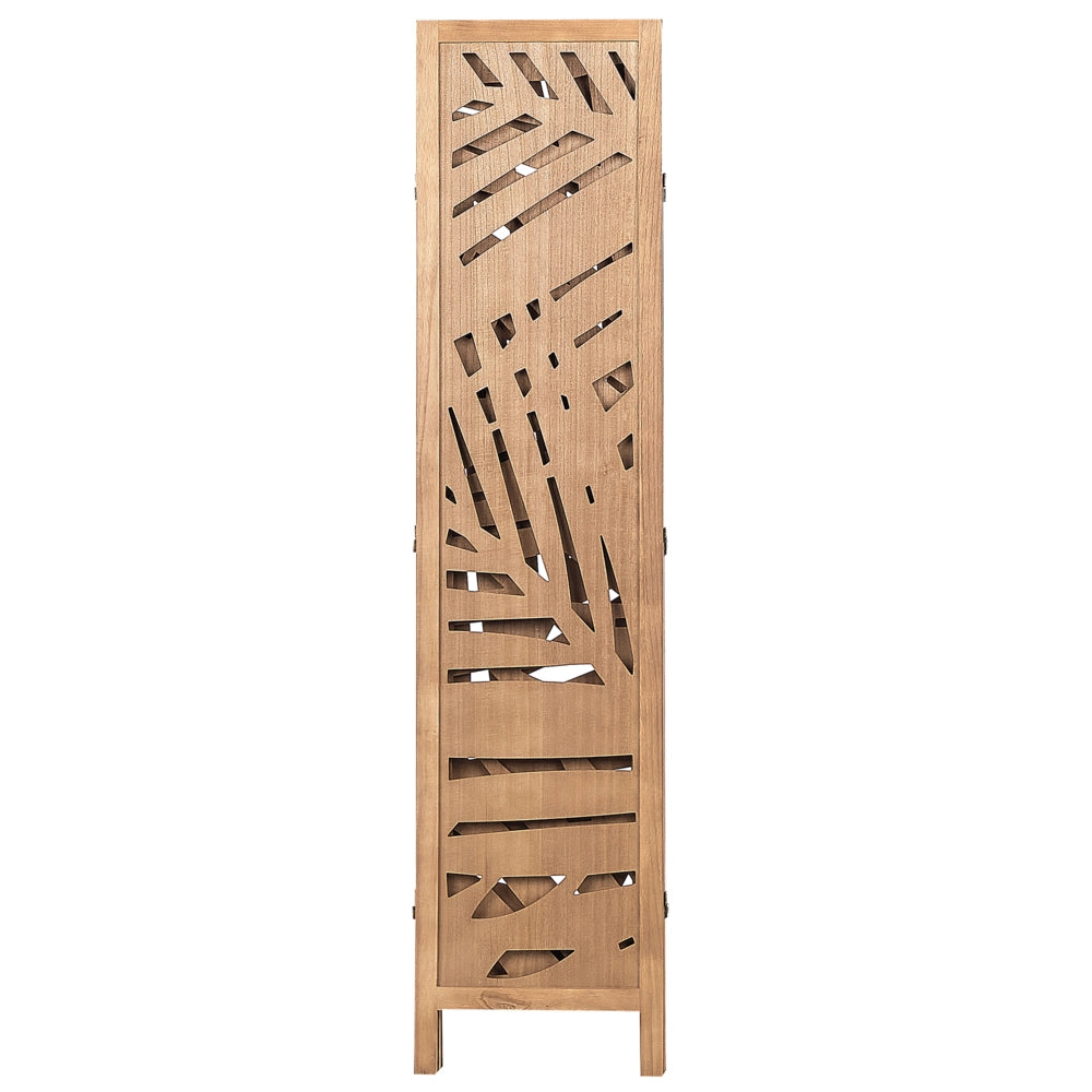 Separatore di stanza in legno naturale di Paulownia MDF a 3 pannelli pieghevole schermo decorativo divisorio
