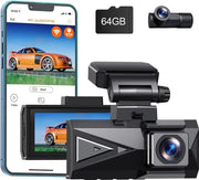 Dual Dashcam per Auto - Sistema di Registrazione Video per la Guida - Dual Camera di Sorveglianza per Auto