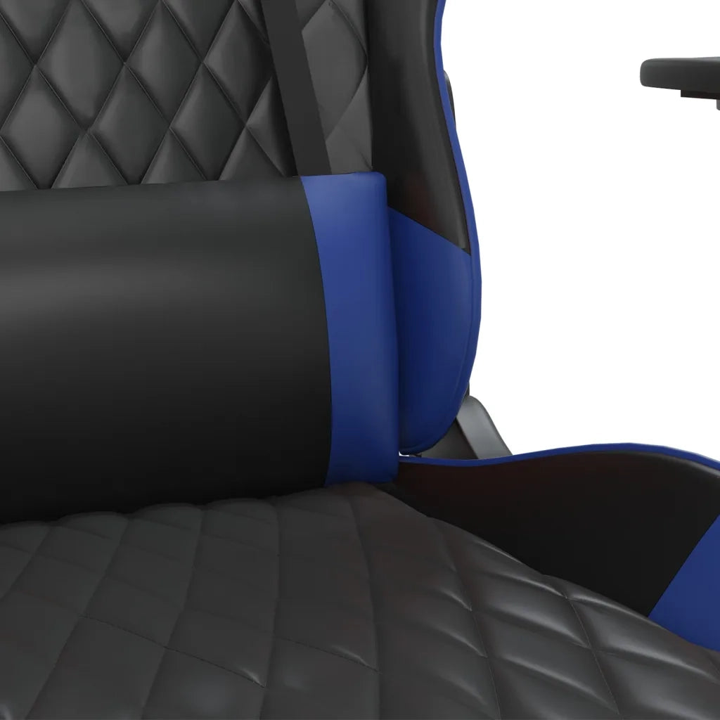 vidaXL Sedia da Gaming Nera e Blu in Similpelle