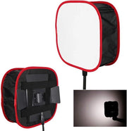 Kit di Box Soft Opportuna per Studio Fotografico con Riflettore Quadrato per Fotografia Studio e Esterna - Tessuti Polyester RGB, 4 Orecchioni - Autoritratti e Registrazioni Video