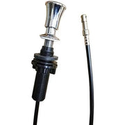 Pomolo push pull ottone cromato base d30 c cavo mm lira 9.6721.1