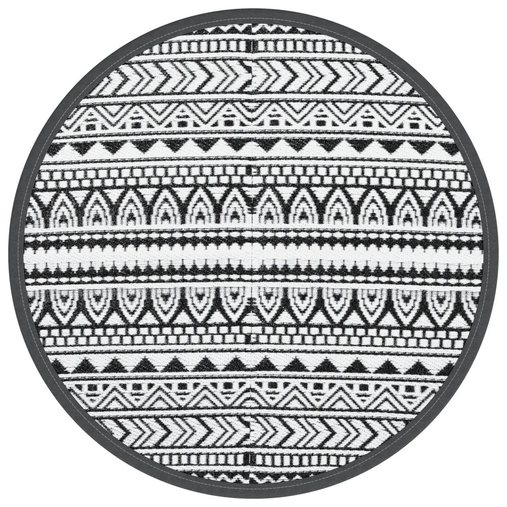 Tappeto da Esterni ARAKIL Nero ?160 cm in PP CFW9974153