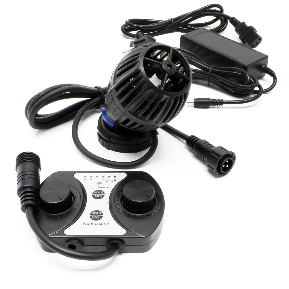 CW-140 Pompa di movimento con controller per acquari 1200-15000l/h 40W Generatore onde