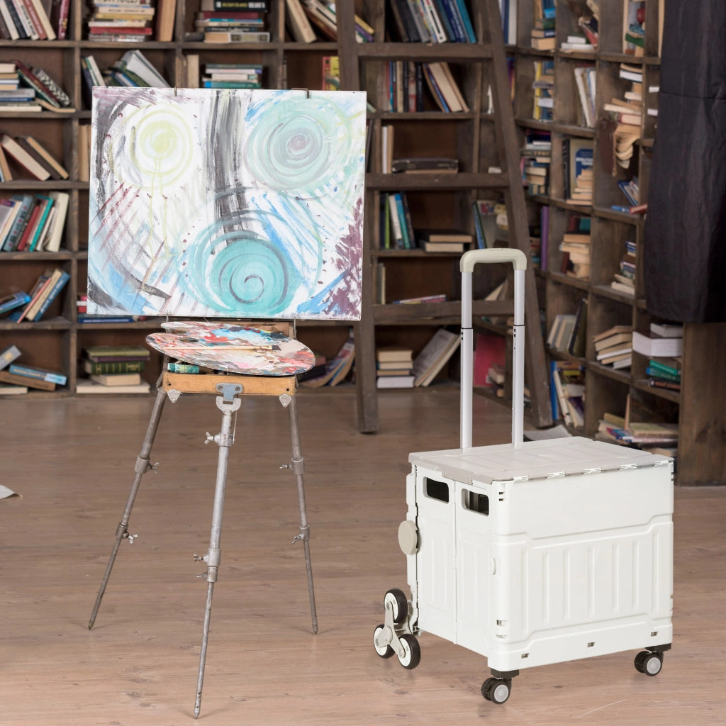 Carrello Spesa Pieghevole ¨C zephmum ¨C Bianco, Alluminio