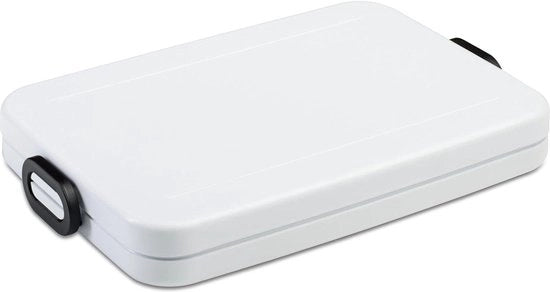 Borsa per il pranzo, contenitore, 900 ml, contenitore per il pane per la borsa per il laptop, per un massimo di 4 panini, lavabile in lavastoviglie, ABS, 800 ml, Bianco Nordic (bianco)