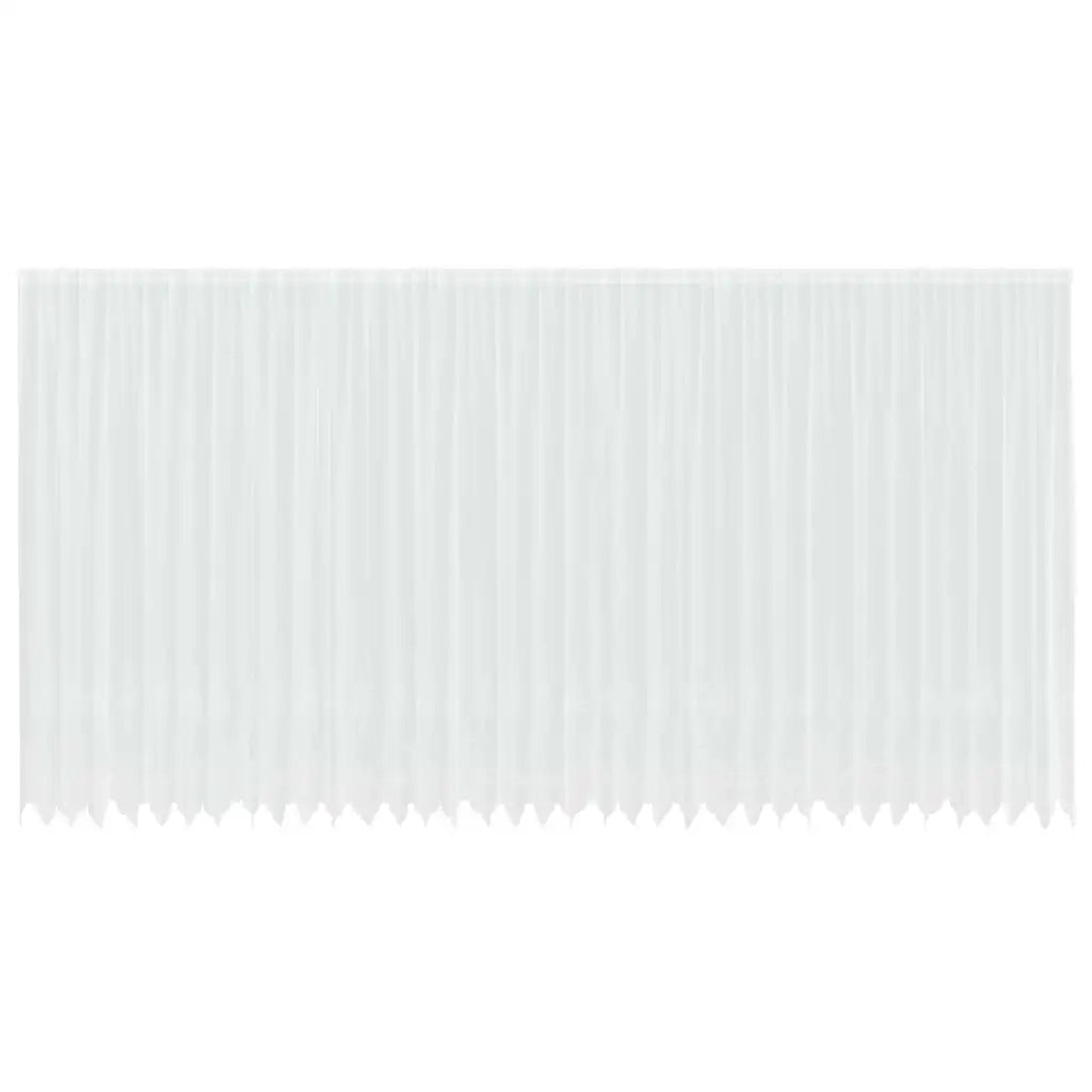 vidaXL Tende con tende Floreale Bianco 900 x 280 cm Poliestere