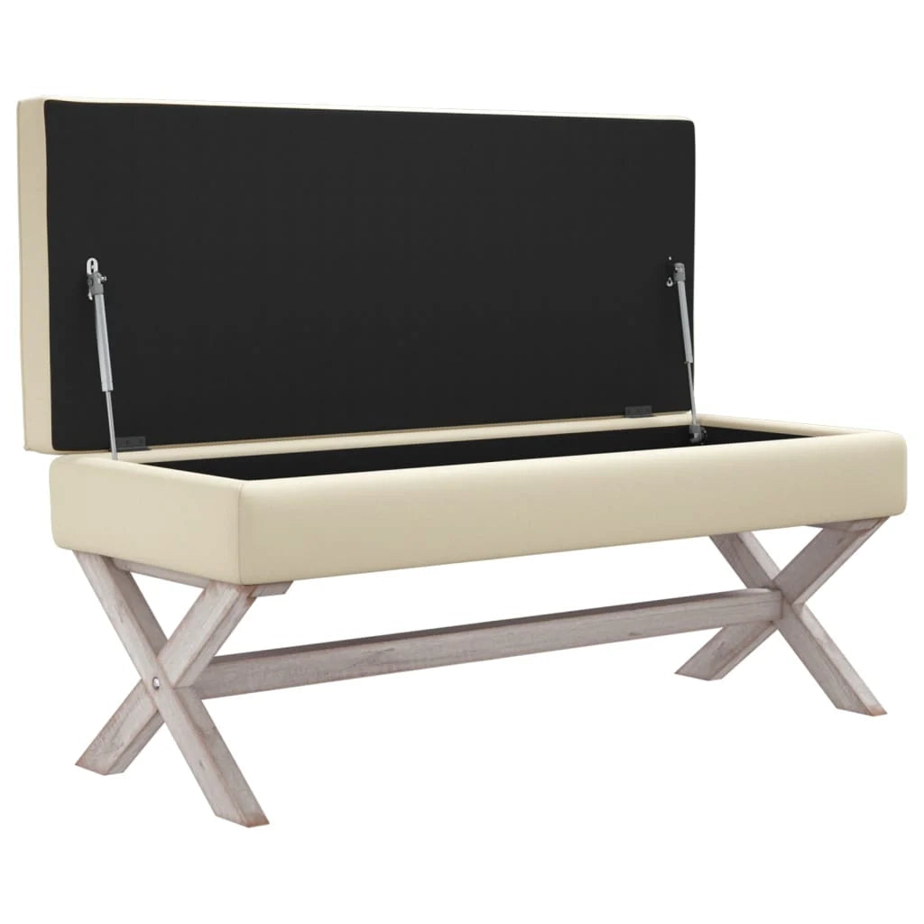 Sgabello contenitore 110 x 45 x 49 cm beige lino 02_0010939