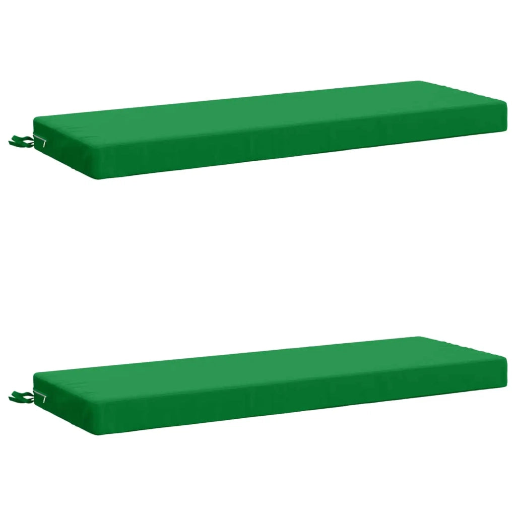 Cuscini per Panchina a 2 Pezzi SOEST 2 pz 100% Poliestere Verde 949643