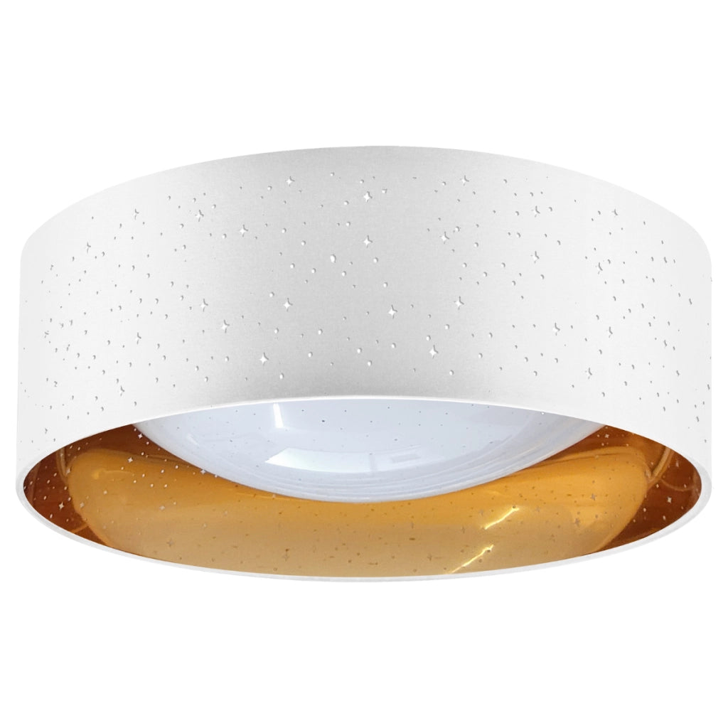 Plafoniera LED Polux Tuluza bianco oro 18W 4000K Ø32cm