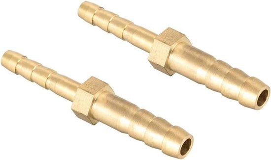 Connettore di accoppiamento per gas - Variabile diametro - Pagoda - Fitting di collegamento per tubi - Adatto per rame - Modello 2 pezzi.