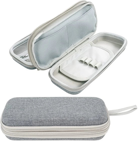 Etui Eva a doppia protezione, grande, colore grigio