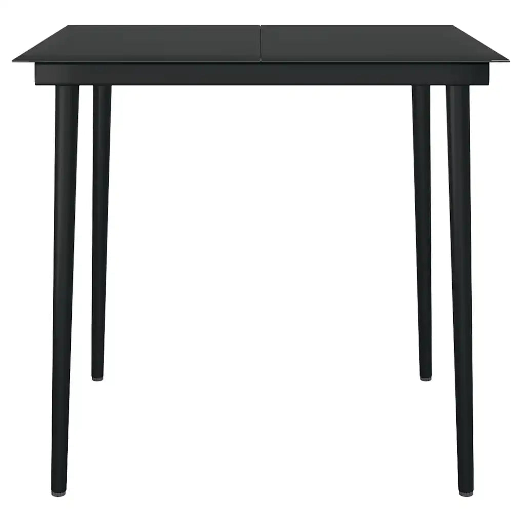 Set da Pranzo da Giardino 5pz | Set Salotto da Giardino con Cuscini Polyrattan Vetro