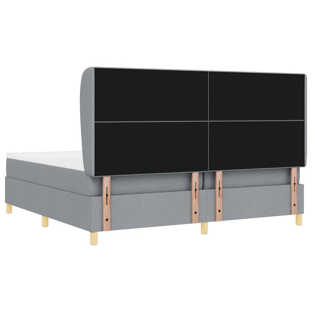 Letto con molle e materasso Grigio Scuro 90x190 cm Tessuto 3340774