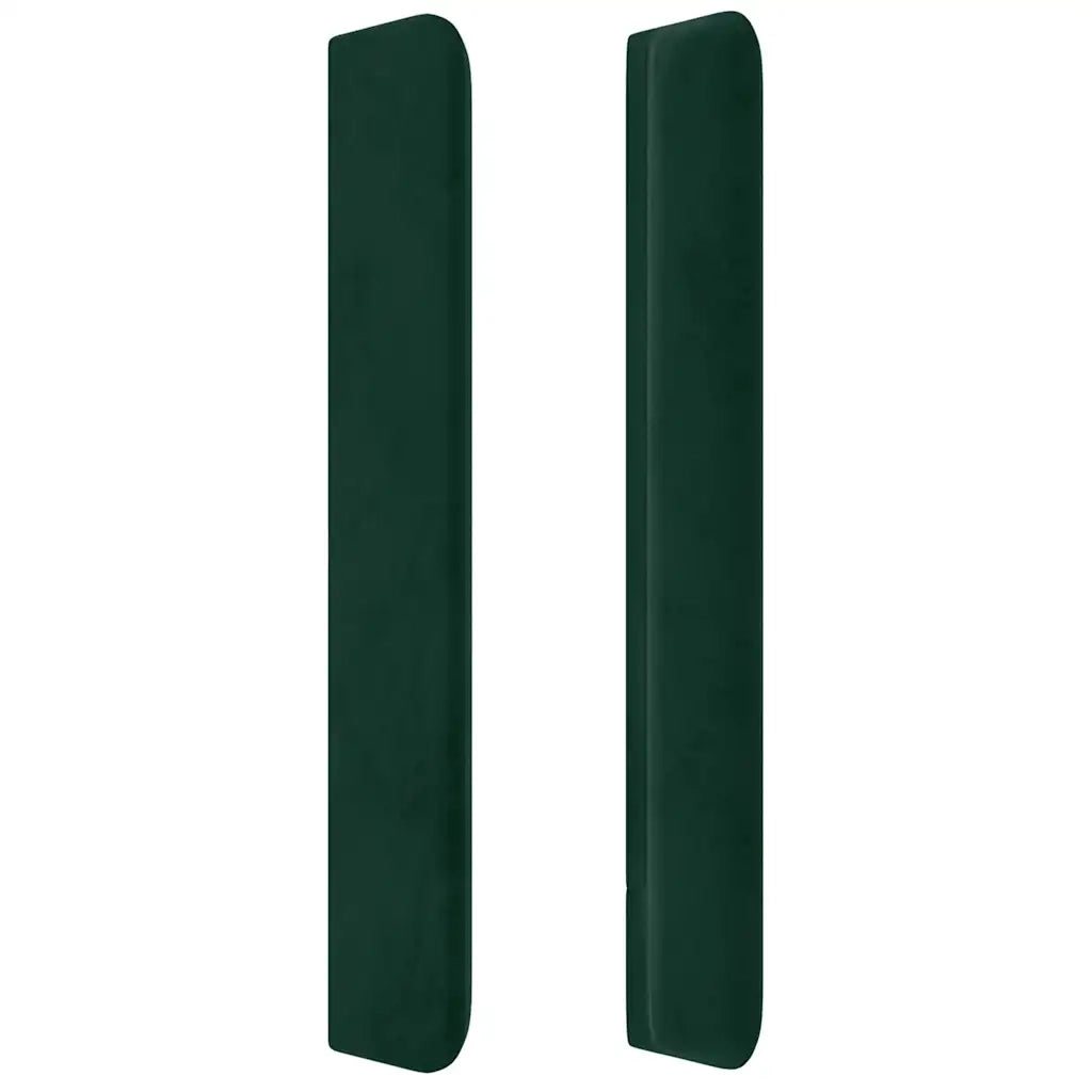 Testiera ad Orecchio Verde Scuro 103x16x118/128cm in Velluto 3120059