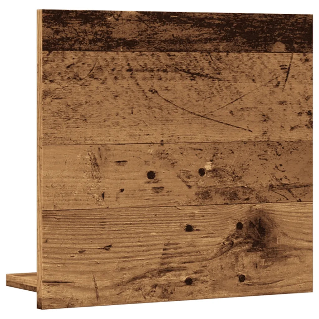 vidaXL Mobile da Bagno con Specchio Legno Antico 40x11x37cm Truciolato