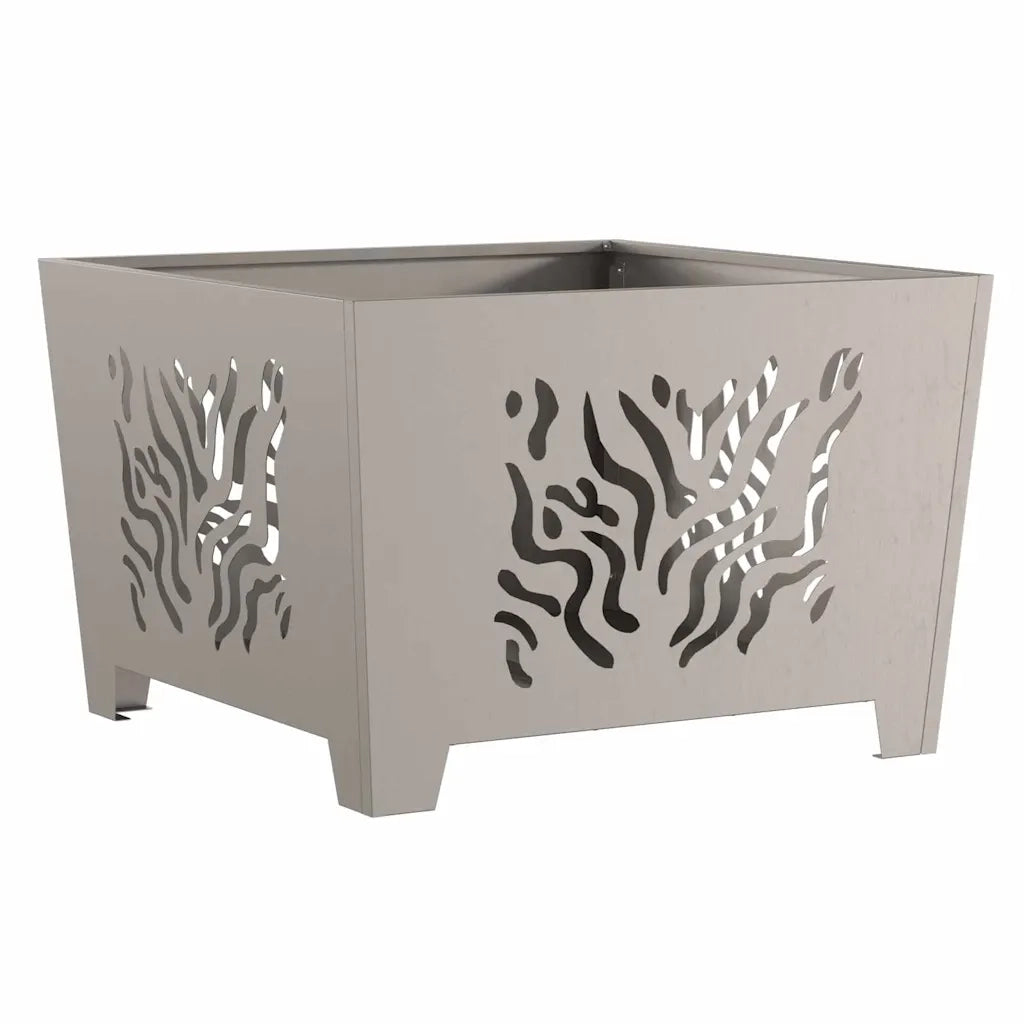 Focolare Marrone 60 x 60 x 40 cm acciaio corten 858915