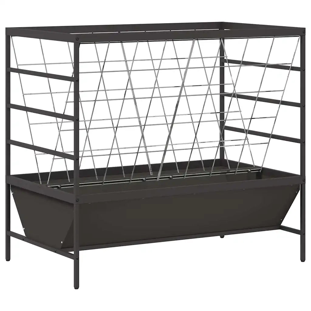 Mangiatore per Bestiame Nero 100 x 60 x 90 cm CFW9923610