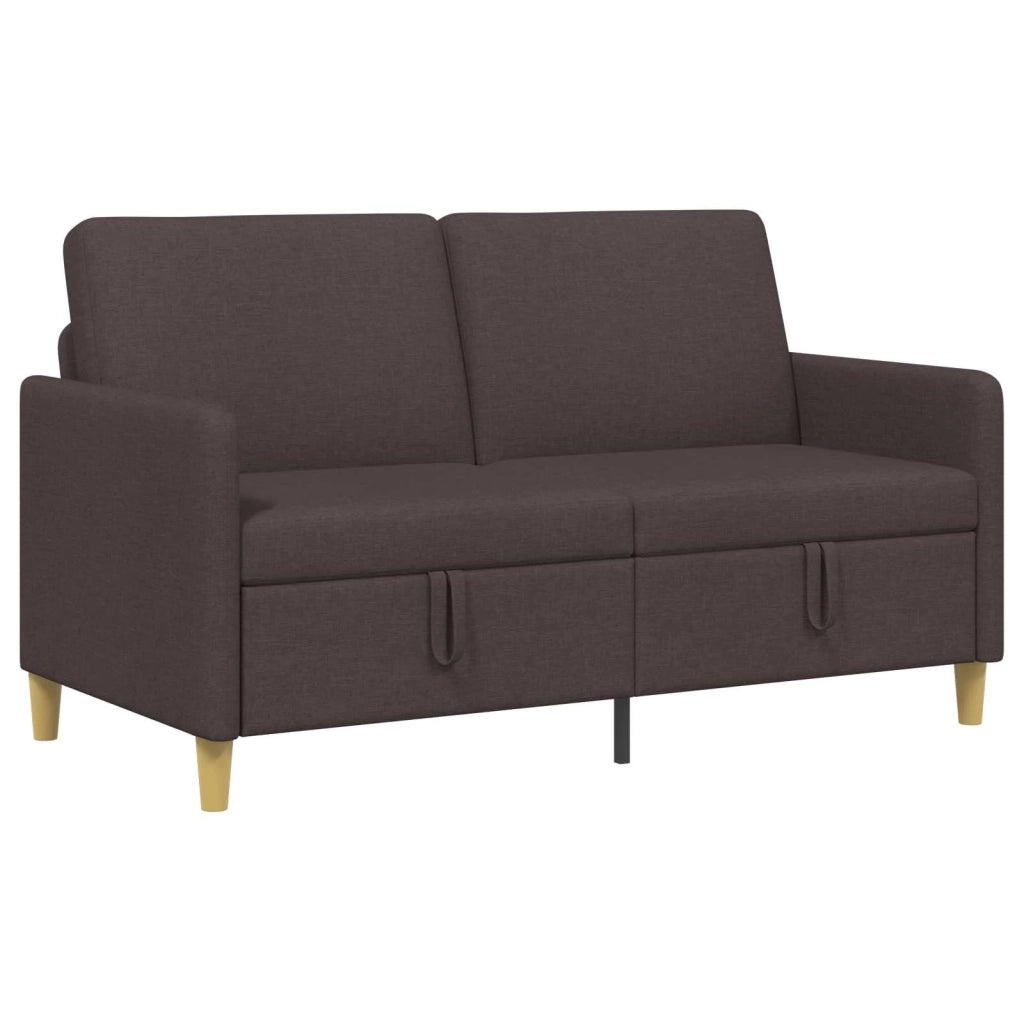 Divano con Storage Marrone Scuro 152 x 78 x 87 cm Poliestere 42036923