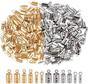 Connettori per gioielli a crimp con estremità cordoncini 240 pezzi - materiali resistenti all'usura - finitura dorata - per DIY e artigianato
