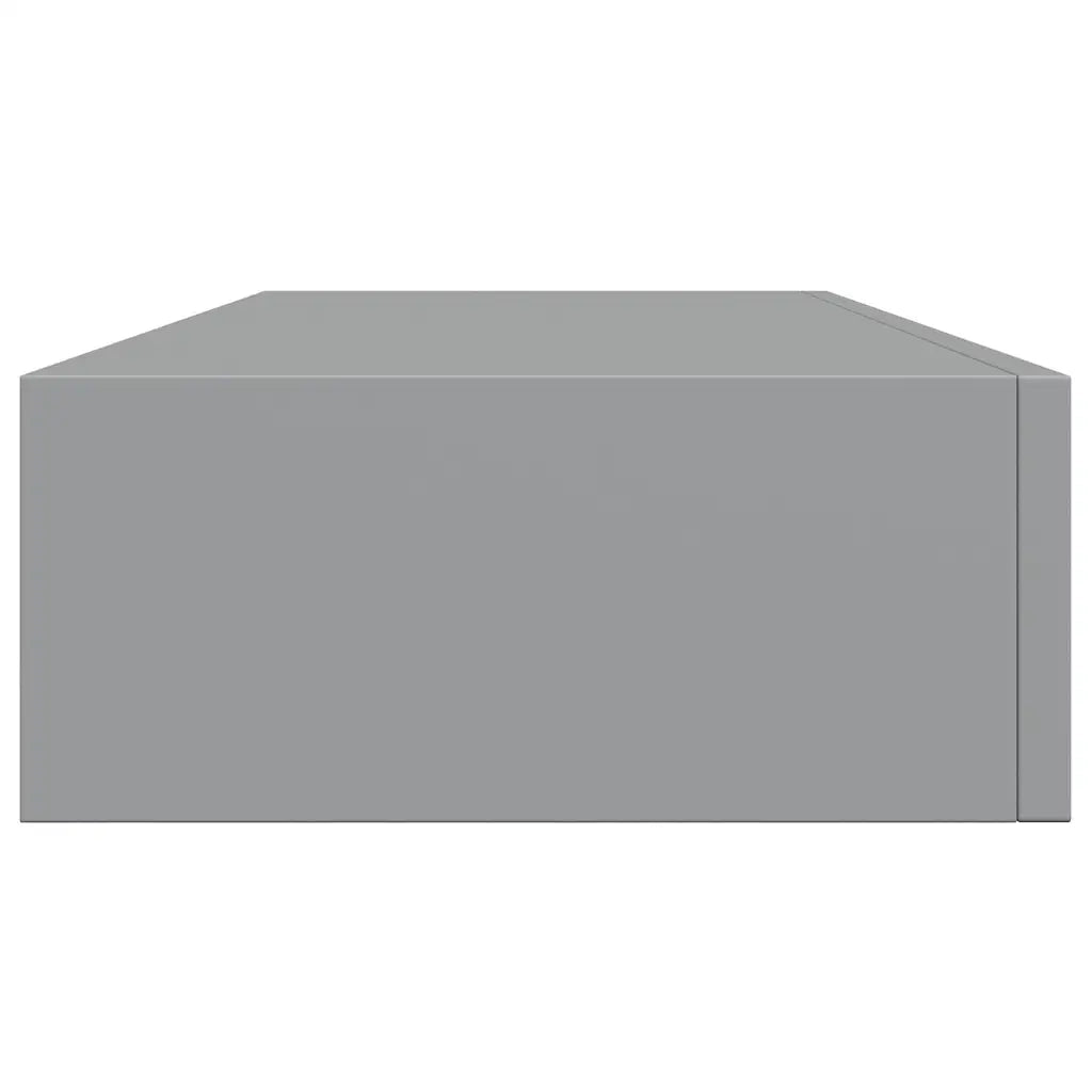 Scaffali con Cassetti da Parete 2 pz Grigi 60x23,5x10 cm MDF 330260