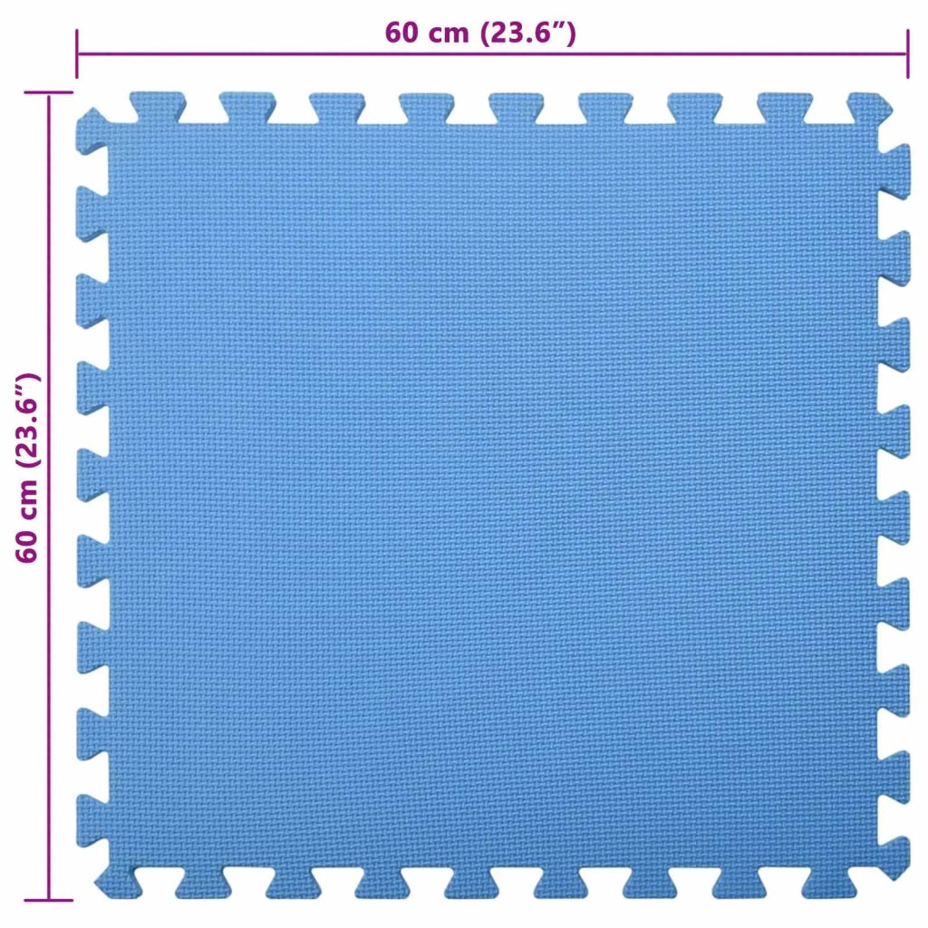Tappetino per piscina 24 pz Blu 8,64 ㎡ Schiuma EVA 3433278