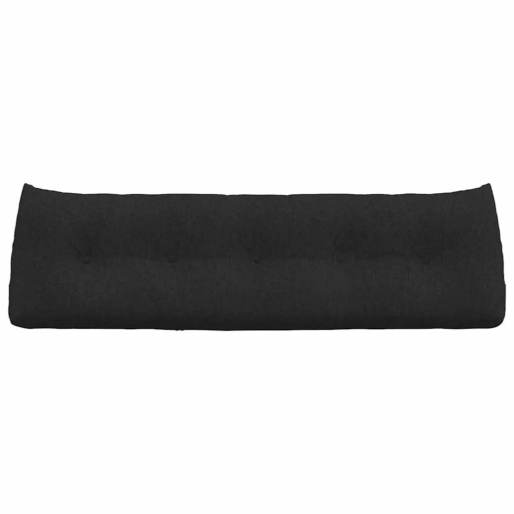 Cuscino per Schiena Nero 160 x 24 x 50 cm Tessuto 42014530