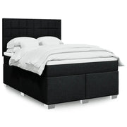 Giroletto a Molle con Materasso Nero 140x190 cm in Tessuto 3292785