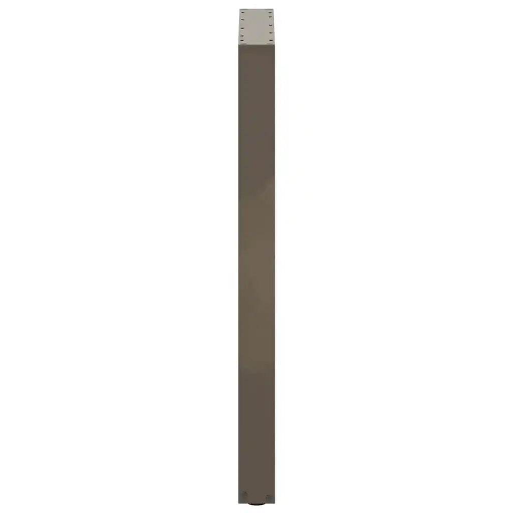 Gambe per tavolo da bar a forma di U 2 pz in acciaio naturale 60x(100-101) cm 4013239