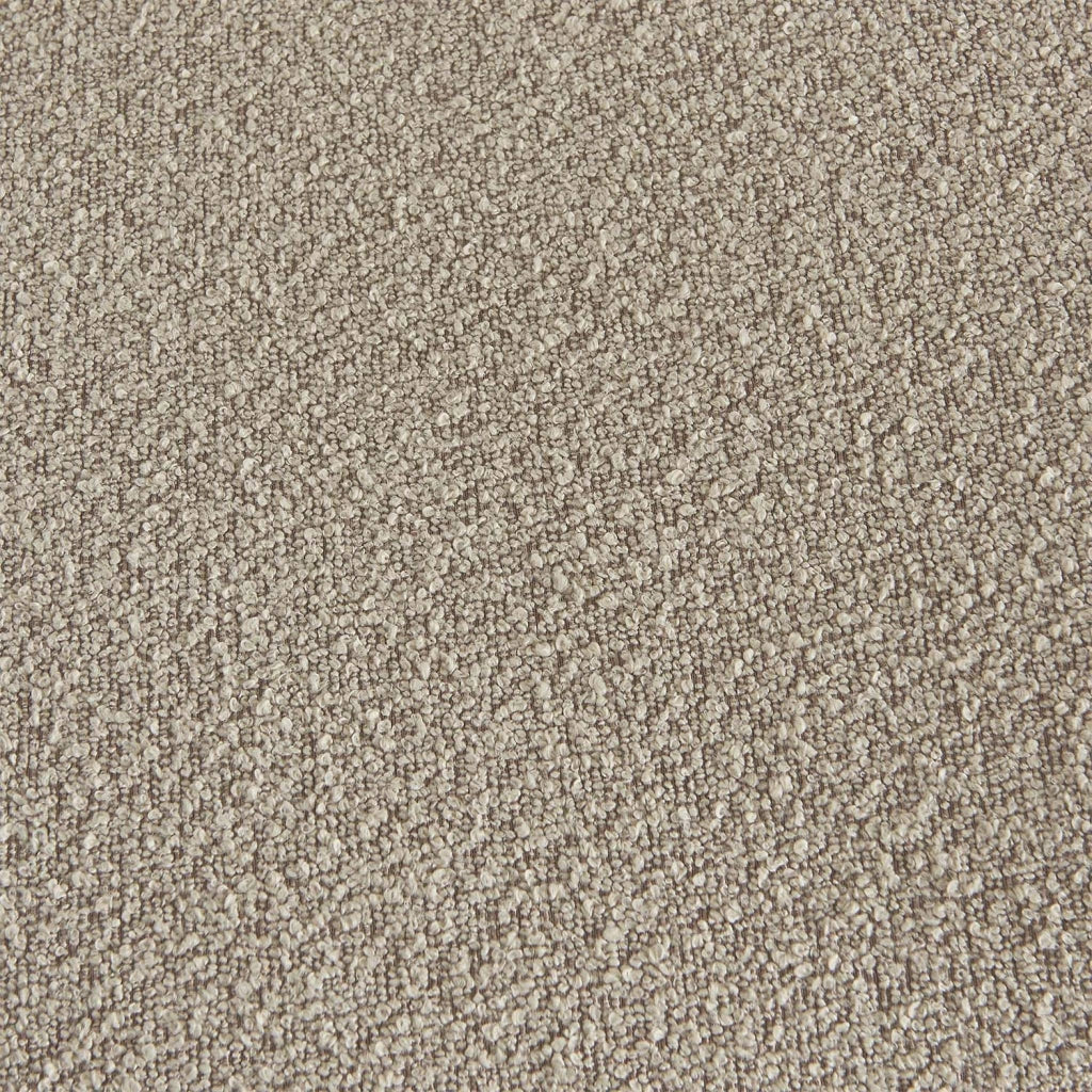 Poltrona bouclé testurizzata con poggiapiedi, 1 posto, beige