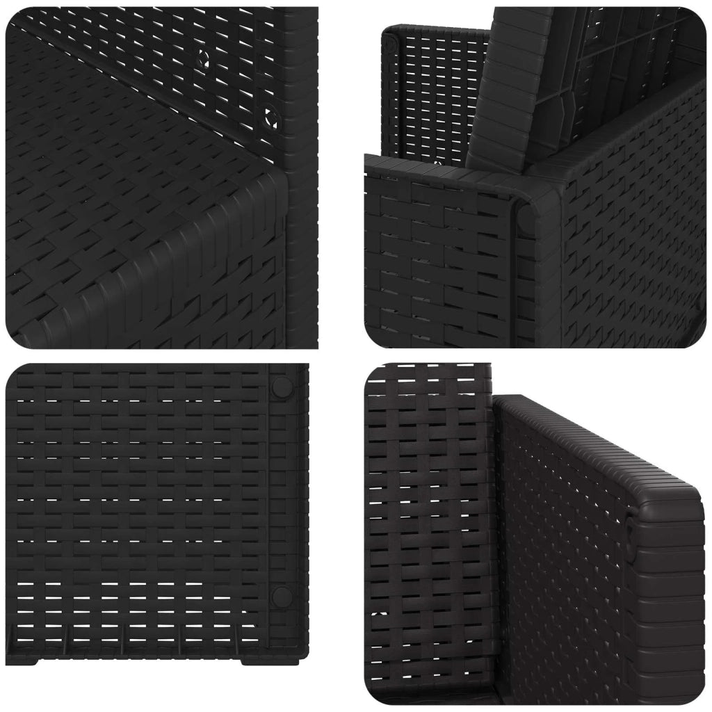 Sedie da pranzo da giardino 2 pcs Antracite 53 x 47 x 88,5 cm