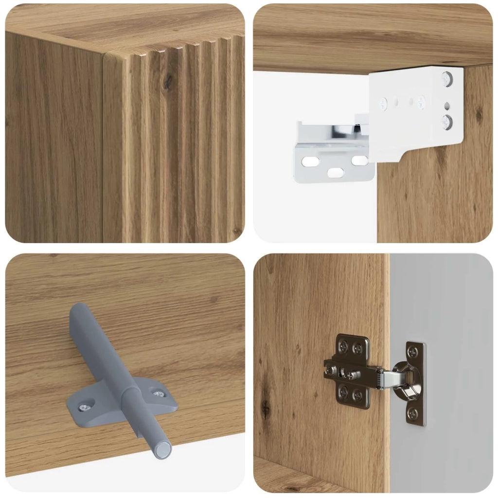 Armadio da bagno a muro ARNHEM Rovere Artigianale 896594