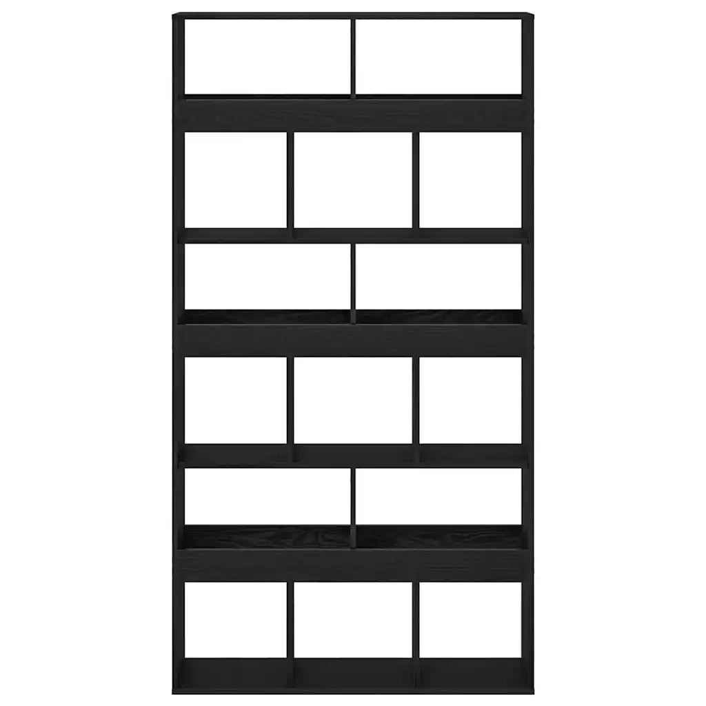 Armadio per Libri 2 pcs Rovere Nero 100 x 33 x 93.75 cm